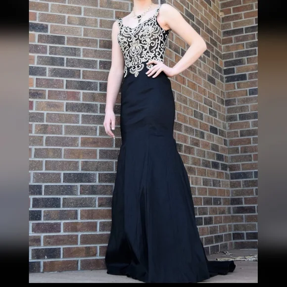 Jovani | Dresses | Black Mermaid Prom Dress | Poshmark